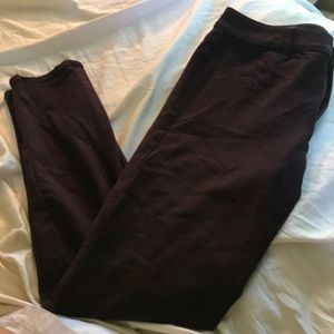 Burgundy jeggings